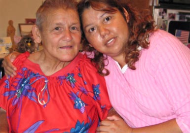 Young and elderly woman